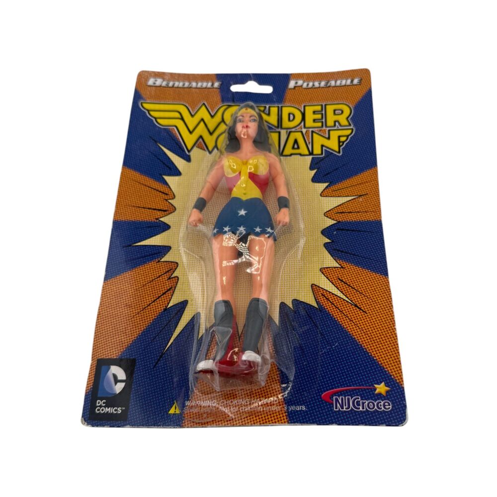 NJ Croce DC Comics Wonder Woman Bendable Poseable Figure 3903 New